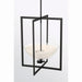 Minka-Lavery - 10256-899 - Three Light Pendant - Elowen - Dark Matte Black