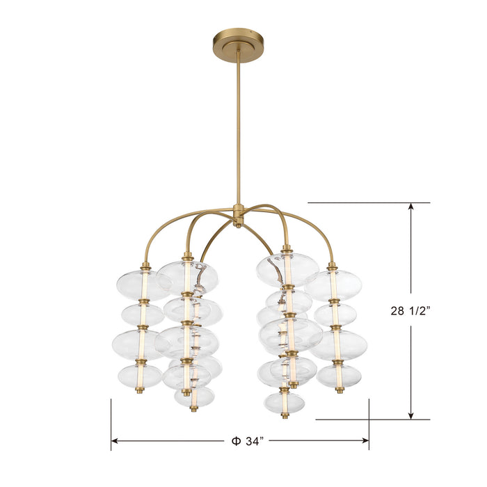 Minka-Lavery - 10529-732-L - LED Chandelier - Bollavino - Legacy Brass