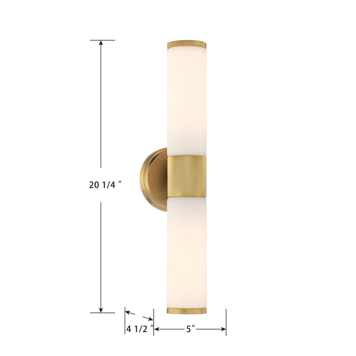 Minka-Lavery - 12062-791 - Two Light Wall Sconce - Voltelle - Brushed Gold