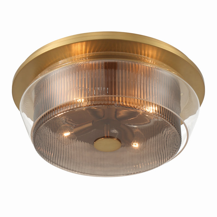 Minka-Lavery - 14014-732 - Four Light Flush Mount - Kiruna - Legacy Brass