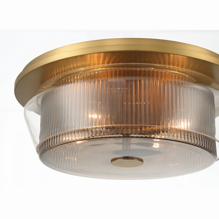 Minka-Lavery - 14014-732 - Four Light Flush Mount - Kiruna - Legacy Brass