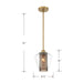 Minka-Lavery - 14015-732 - One Light Mini Pendant - Kiruna - Legacy Brass