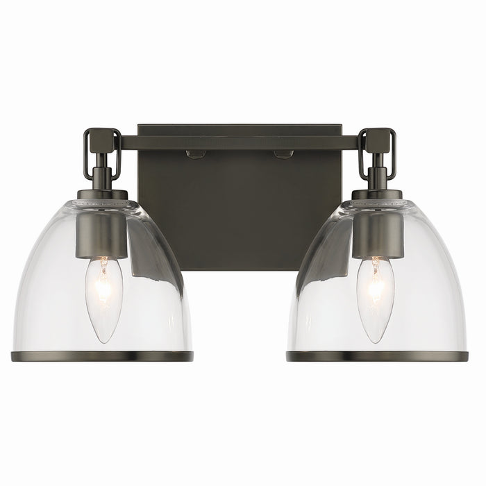 Minka-Lavery - 15022-749 - Two Light Vanity - Wynnfrost - Rustic Gun Metal