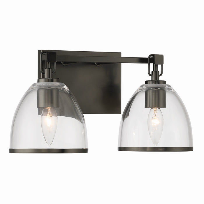 Minka-Lavery - 15022-749 - Two Light Vanity - Wynnfrost - Rustic Gun Metal