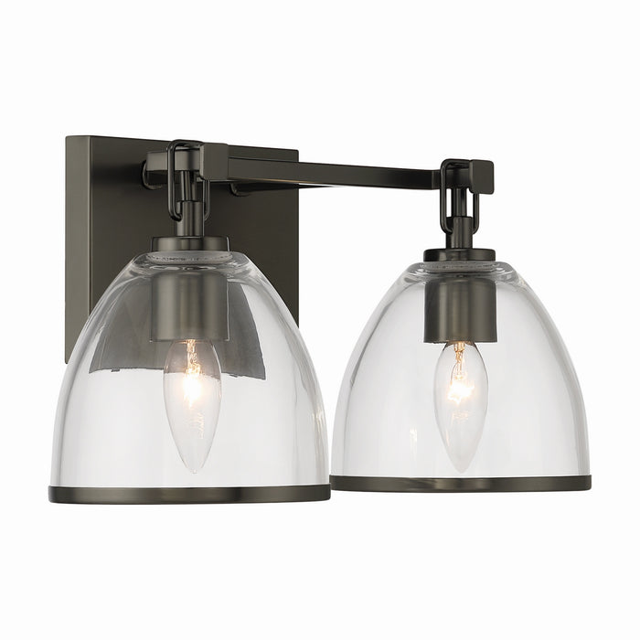 Minka-Lavery - 15022-749 - Two Light Vanity - Wynnfrost - Rustic Gun Metal