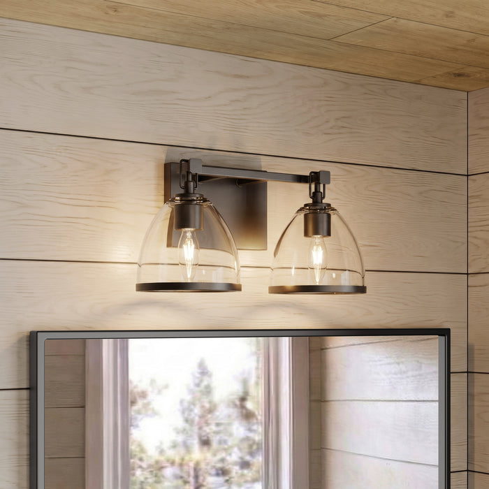 Minka-Lavery - 15022-749 - Two Light Vanity - Wynnfrost - Rustic Gun Metal