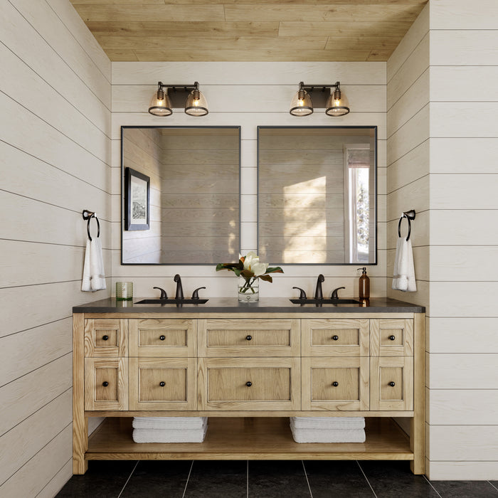 Minka-Lavery - 15022-749 - Two Light Vanity - Wynnfrost - Rustic Gun Metal