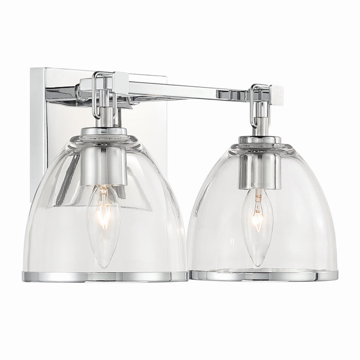 Minka-Lavery - 15022-77 - Two Light Vanity - Wynnfrost - Chrome