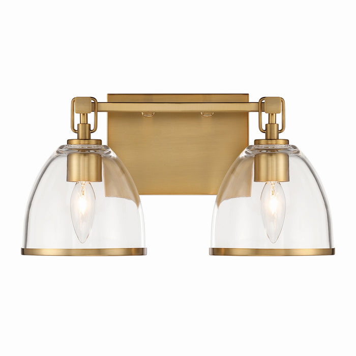 Minka-Lavery - 15022-791 - Two Light Vanity - Wynnfrost - Brushed Gold