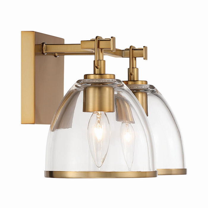 Minka-Lavery - 15022-791 - Two Light Vanity - Wynnfrost - Brushed Gold