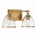 Minka-Lavery - 15022-791 - Two Light Vanity - Wynnfrost - Brushed Gold