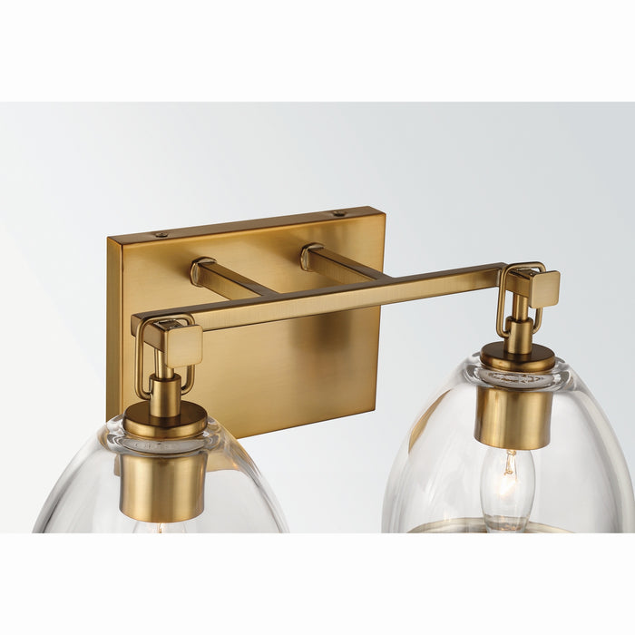 Minka-Lavery - 15022-791 - Two Light Vanity - Wynnfrost - Brushed Gold