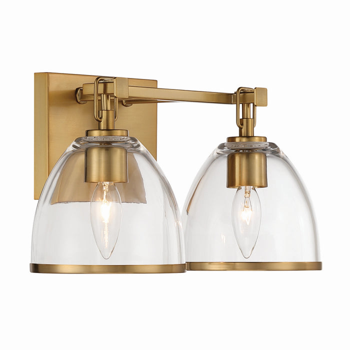 Minka-Lavery - 15022-791 - Two Light Vanity - Wynnfrost - Brushed Gold