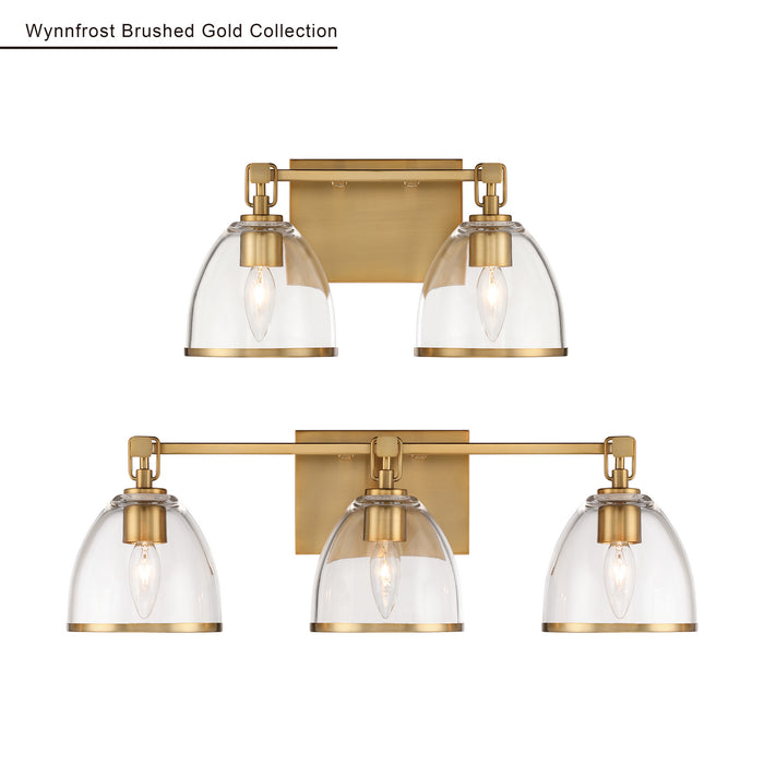 Minka-Lavery - 15022-791 - Two Light Vanity - Wynnfrost - Brushed Gold