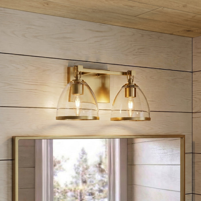Minka-Lavery - 15022-791 - Two Light Vanity - Wynnfrost - Brushed Gold