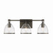 Minka-Lavery - 15023-749 - Three Light Vanity - Wynnfrost - Rustic Gun Metal
