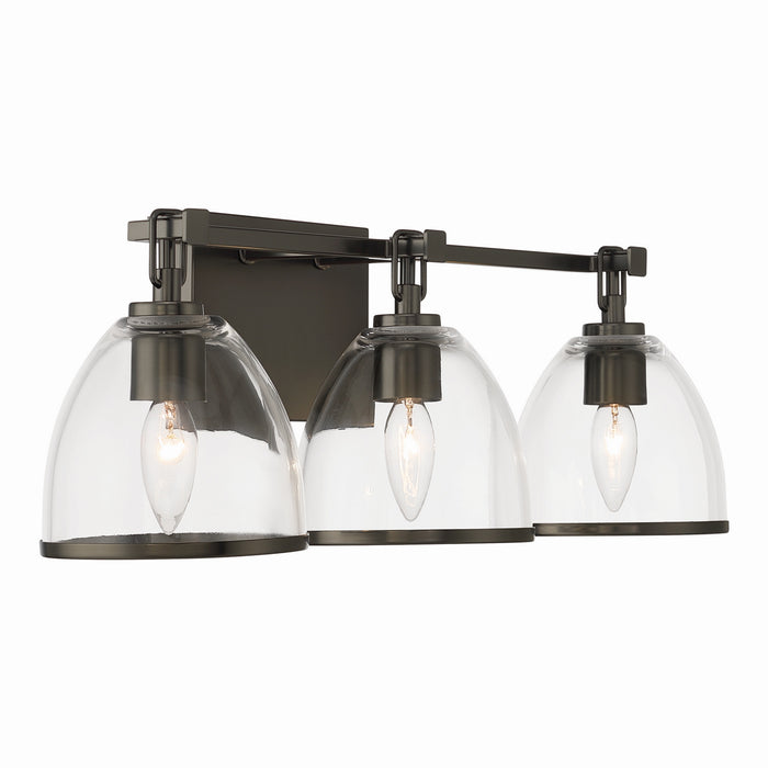 Minka-Lavery - 15023-749 - Three Light Vanity - Wynnfrost - Rustic Gun Metal