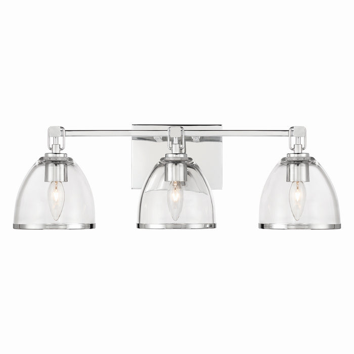 Minka-Lavery - 15023-77 - Three Light Vanity - Wynnfrost - Chrome