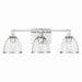 Minka-Lavery - 15023-77 - Three Light Vanity - Wynnfrost - Chrome
