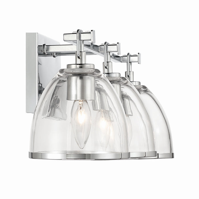 Minka-Lavery - 15023-77 - Three Light Vanity - Wynnfrost - Chrome