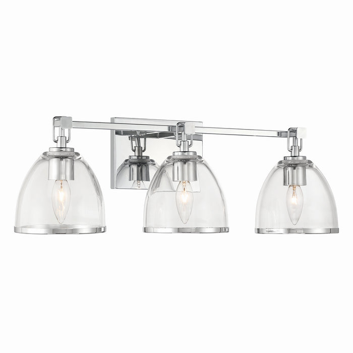 Minka-Lavery - 15023-77 - Three Light Vanity - Wynnfrost - Chrome