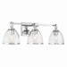 Minka-Lavery - 15023-77 - Three Light Vanity - Wynnfrost - Chrome