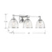 Minka-Lavery - 15023-77 - Three Light Vanity - Wynnfrost - Chrome