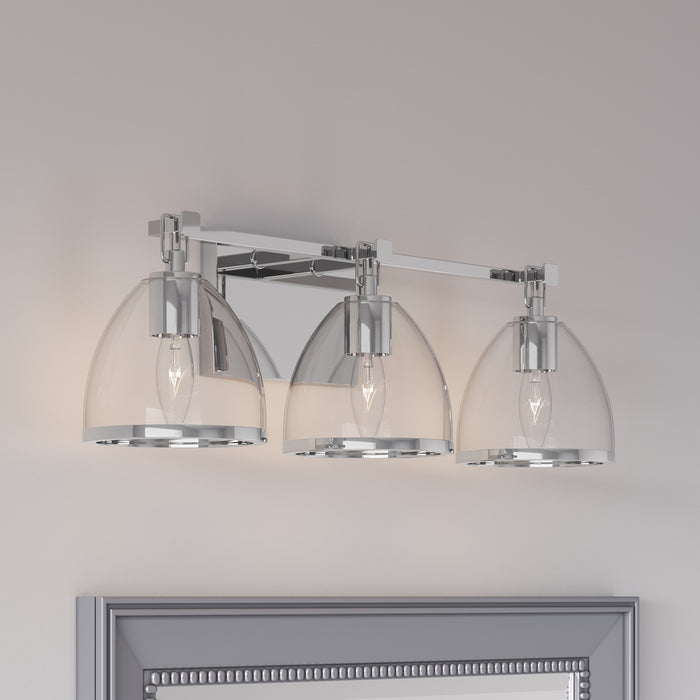 Minka-Lavery - 15023-77 - Three Light Vanity - Wynnfrost - Chrome