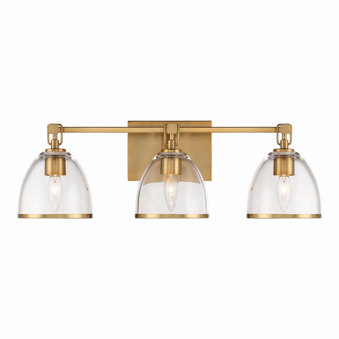 Minka-Lavery - 15023-791 - Three Light Vanity - Wynnfrost - Brushed Gold