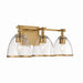 Minka-Lavery - 15023-791 - Three Light Vanity - Wynnfrost - Brushed Gold