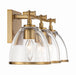 Minka-Lavery - 15023-791 - Three Light Vanity - Wynnfrost - Brushed Gold