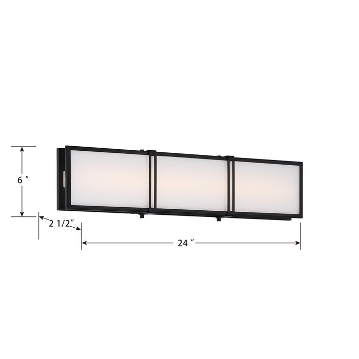 Minka-Lavery - 16013-899-L - LED Bath Bar - Merick - Dark Matte Black