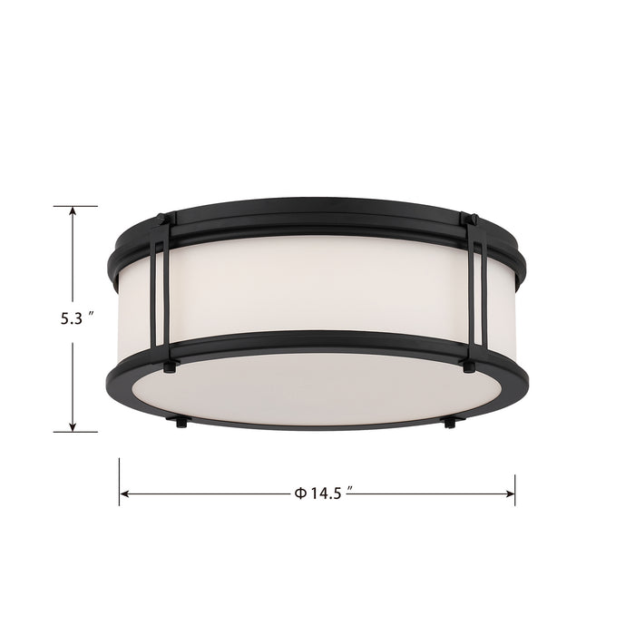 Minka-Lavery - 16014-899-L - LED Flush Mount - Merick - Dark Matte Black