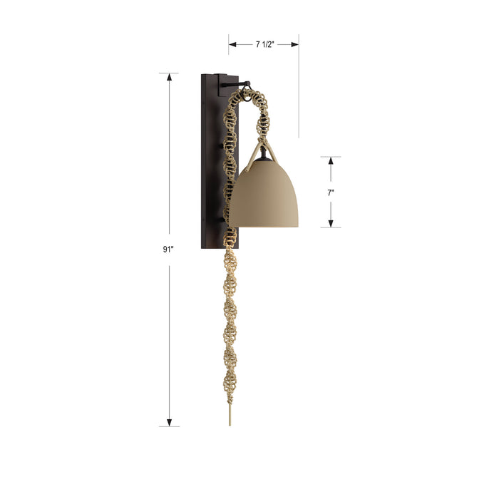Minka-Lavery - 16061-860 - One Light Wall Sconce - Cordón - Dark Bronze