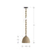 Minka-Lavery - 16065-860 - One Light Pendant - Cordón - Dark Bronze