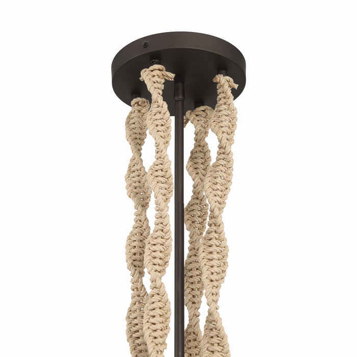 Minka-Lavery - 16066-860 - Four Light Pendant - Cordón - Dark Bronze