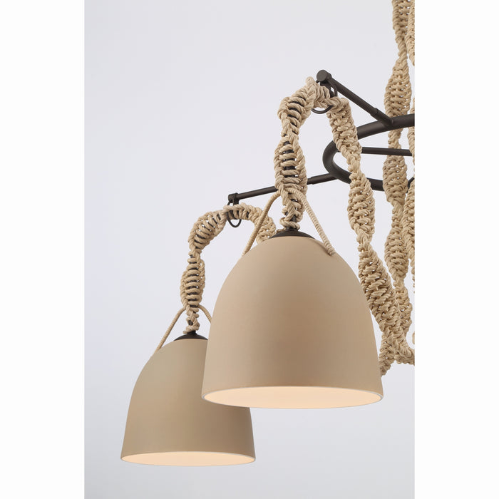 Minka-Lavery - 16066-860 - Four Light Pendant - Cordón - Dark Bronze