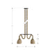 Minka-Lavery - 16066-860 - Four Light Pendant - Cordón - Dark Bronze