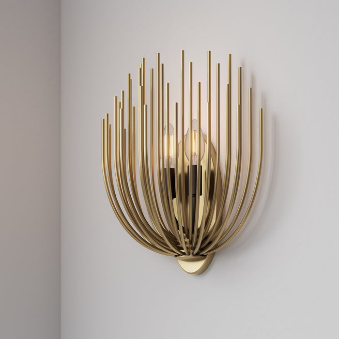 Minka-Lavery - 16202-876 - Two Light Wall Sconce - Florenza - Legacy Brass