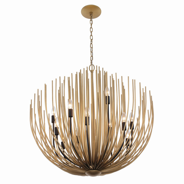 Minka-Lavery - 16209-876 - 12 Light Chandelier - Florenza - Legacy Brass