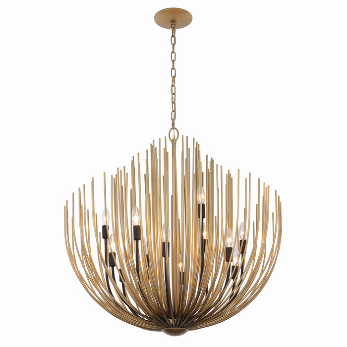 Minka-Lavery - 16209-876 - 12 Light Chandelier - Florenza - Legacy Brass