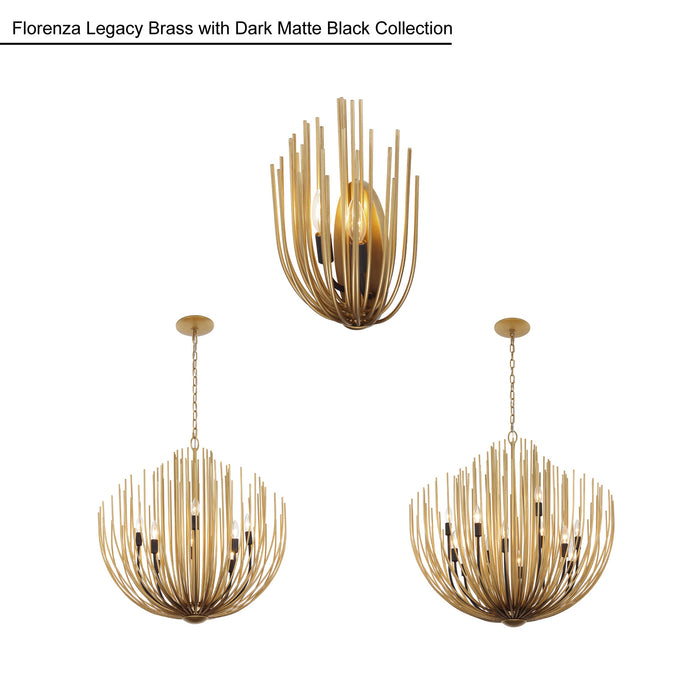Minka-Lavery - 16209-876 - 12 Light Chandelier - Florenza - Legacy Brass