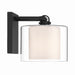 Minka-Lavery - 2061-899 - One Light Bath Sconce - Seville - Dark Matte Black