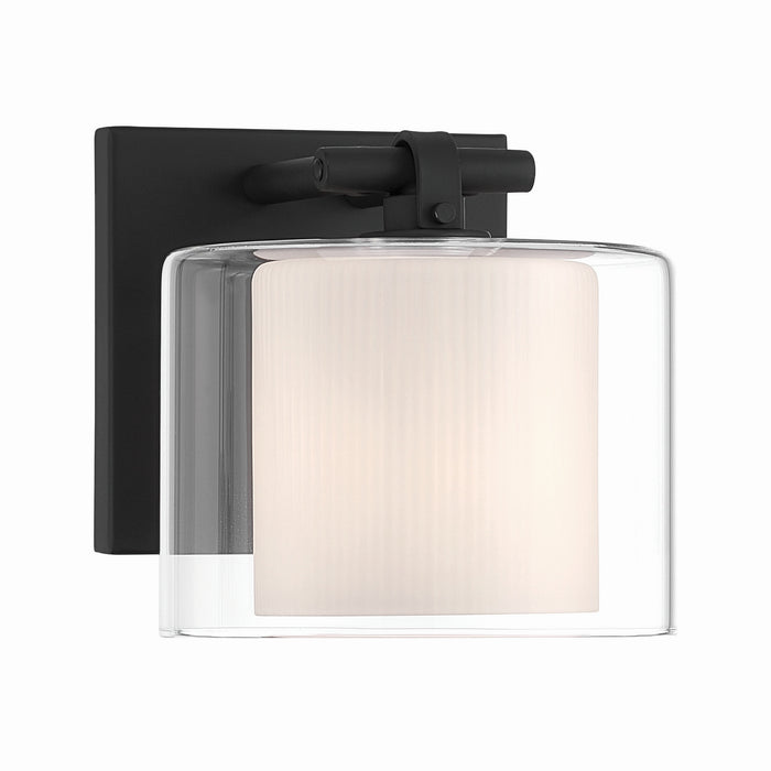 Minka-Lavery - 2061-899 - One Light Bath Sconce - Seville - Dark Matte Black