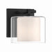 Minka-Lavery - 2061-899 - One Light Bath Sconce - Seville - Dark Matte Black