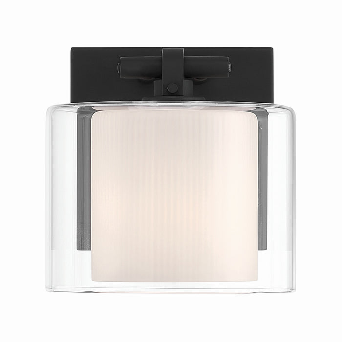 Minka-Lavery - 2061-899 - One Light Bath Sconce - Seville - Dark Matte Black