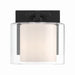 Minka-Lavery - 2061-899 - One Light Bath Sconce - Seville - Dark Matte Black