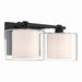 Minka-Lavery - 2062-899 - Two Light Vanity - Seville - Dark Matte Black