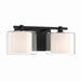 Minka-Lavery - 2062-899 - Two Light Vanity - Seville - Dark Matte Black