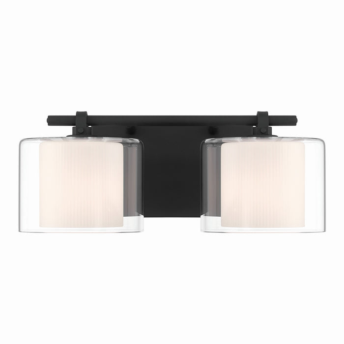 Minka-Lavery - 2062-899 - Two Light Vanity - Seville - Dark Matte Black